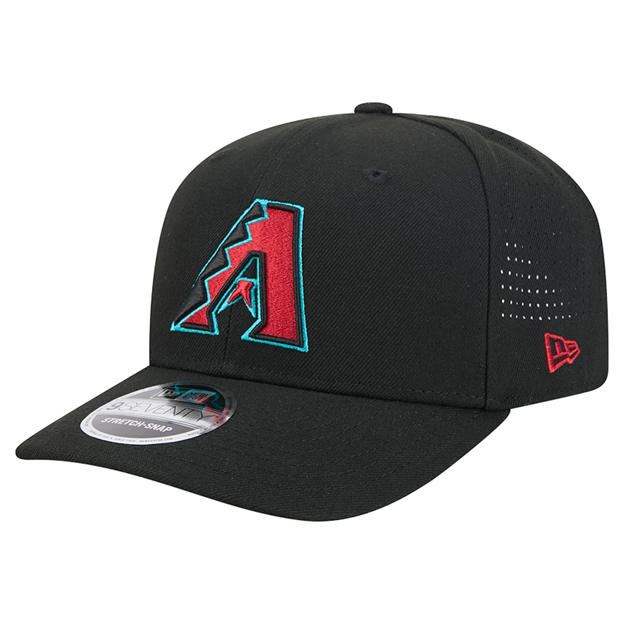 Casquette ajustable New Era Arizona Diamondbacks Performance 9SEVENTY noire pour homme