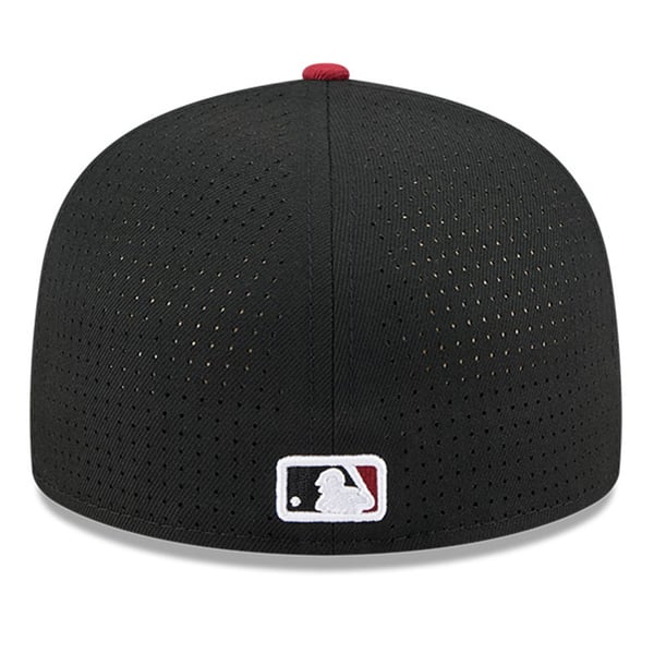 Casquette Arizona Diamondbacks New Era 59Fifty Taille 8 – Rouge Et Noir – Randy Johnson – Occasion