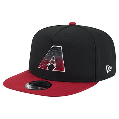 Arizona Diamondbacks New Era Chenille Gradient A-Frame 9FIFTY Snapback Hat - Black/Red