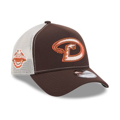 Arizona Diamondbacks New Era Pumpkin Spice A-Frame 9FORTY Adjustable Trucker Hat - Brown