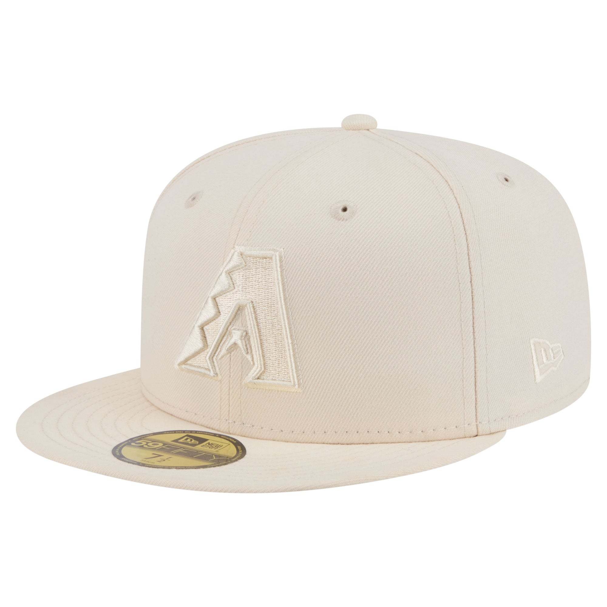Casquette ajustée New Era Arizona Diamondbacks crème pour homme, modèle 59FIFTY