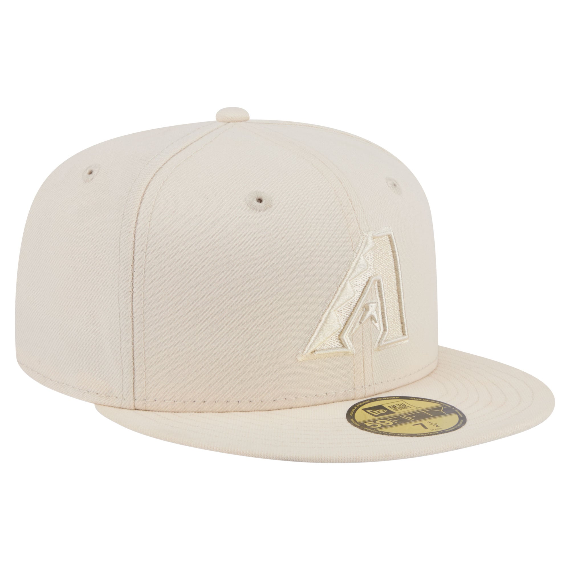 Casquette ajustée New Era Arizona Diamondbacks crème pour homme, modèle 59FIFTY