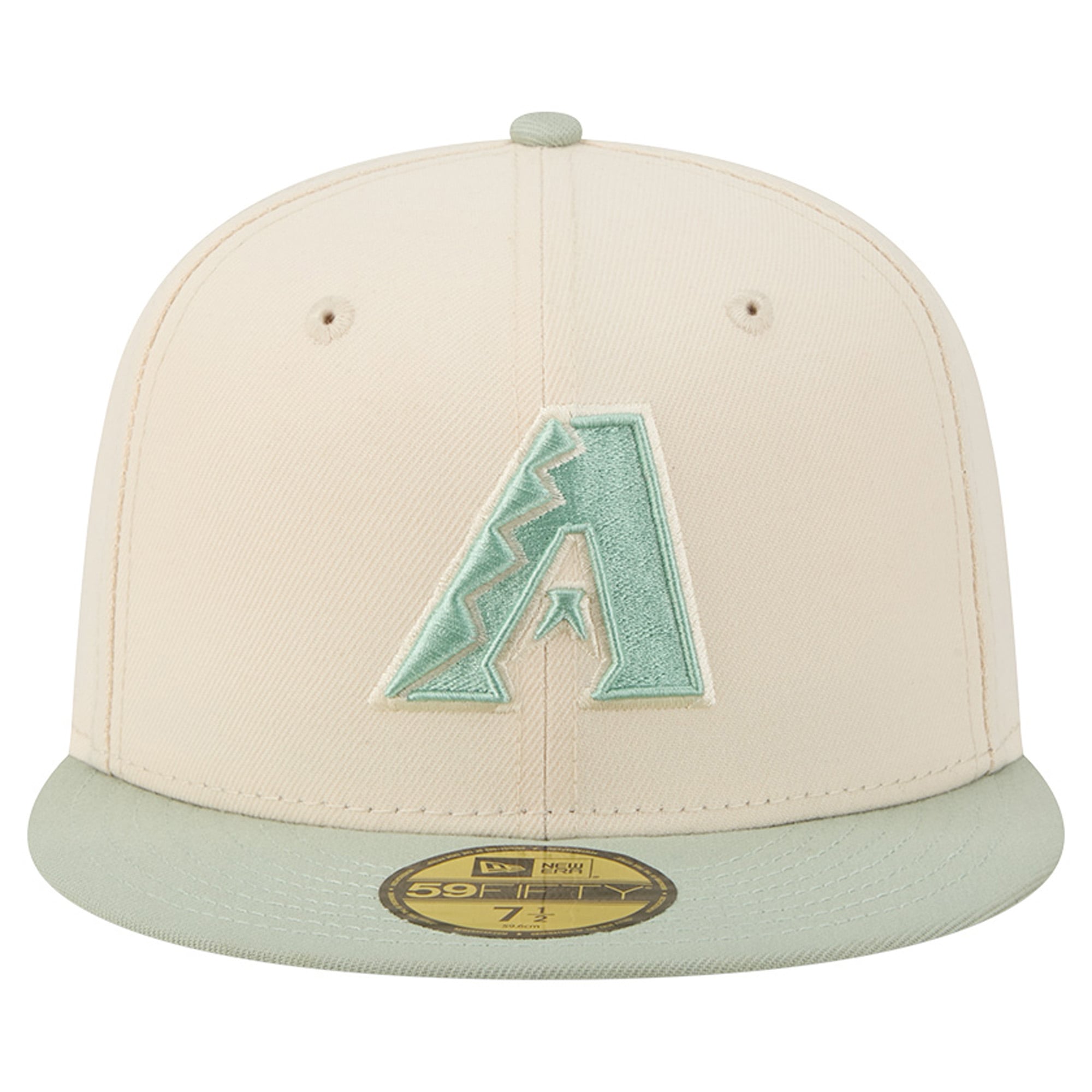 Men's New Era Cream/Green Arizona Diamondbacks Color Pack 59FIFTY Fitted Hat