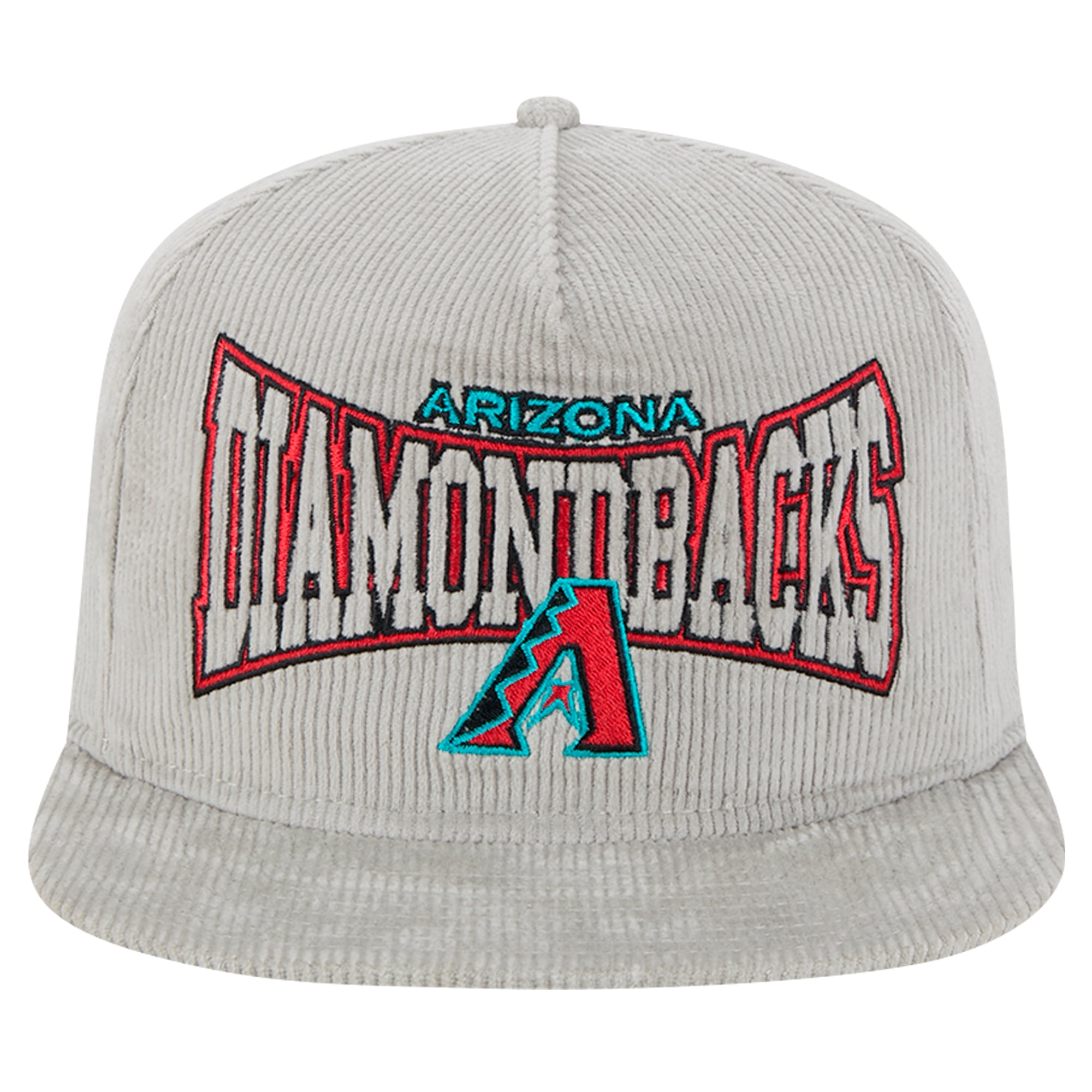 Men's New Era Gray Arizona Diamondbacks Corduroy Golfer Snapback Hat