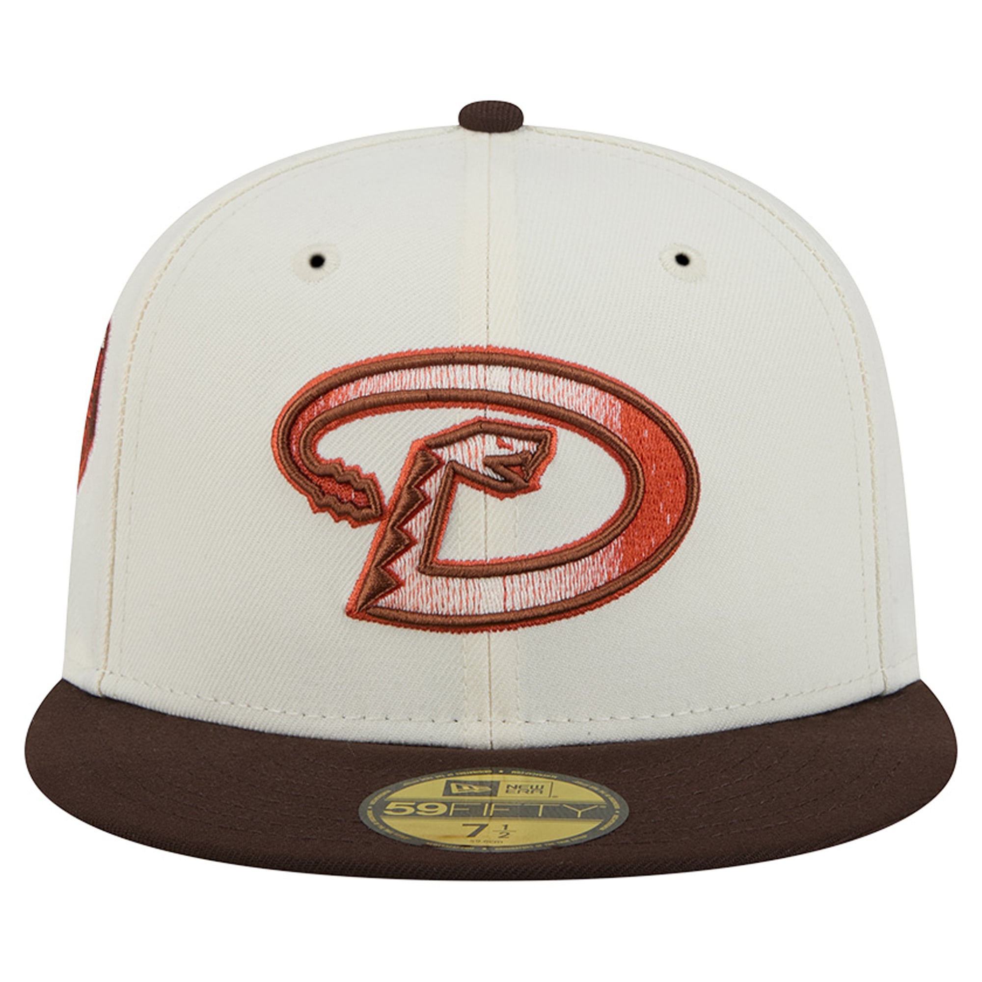 Men's New Era Natural/Brown Arizona Diamondbacks Pumpkin Spice 59FIFTY Fitted Hat