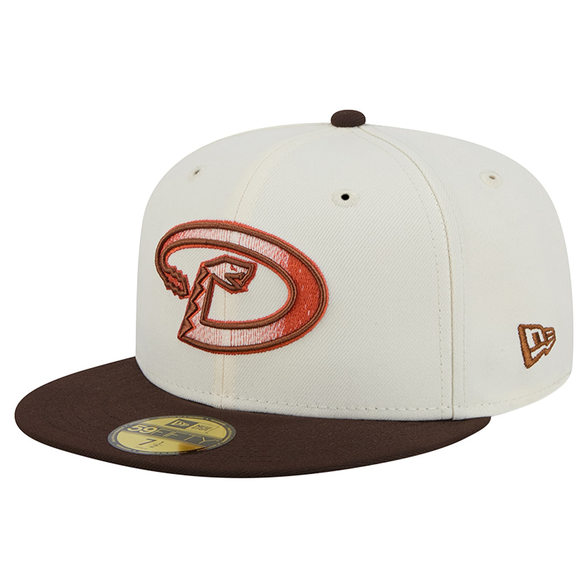 Men's New Era Natural/Brown Arizona Diamondbacks Pumpkin Spice 59FIFTY Fitted Hat