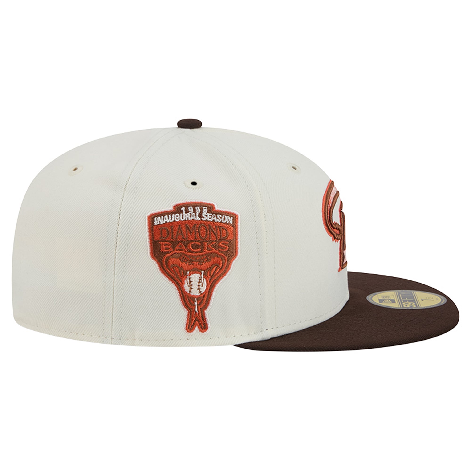 Men's New Era Natural/Brown Arizona Diamondbacks Pumpkin Spice 59FIFTY Fitted Hat
