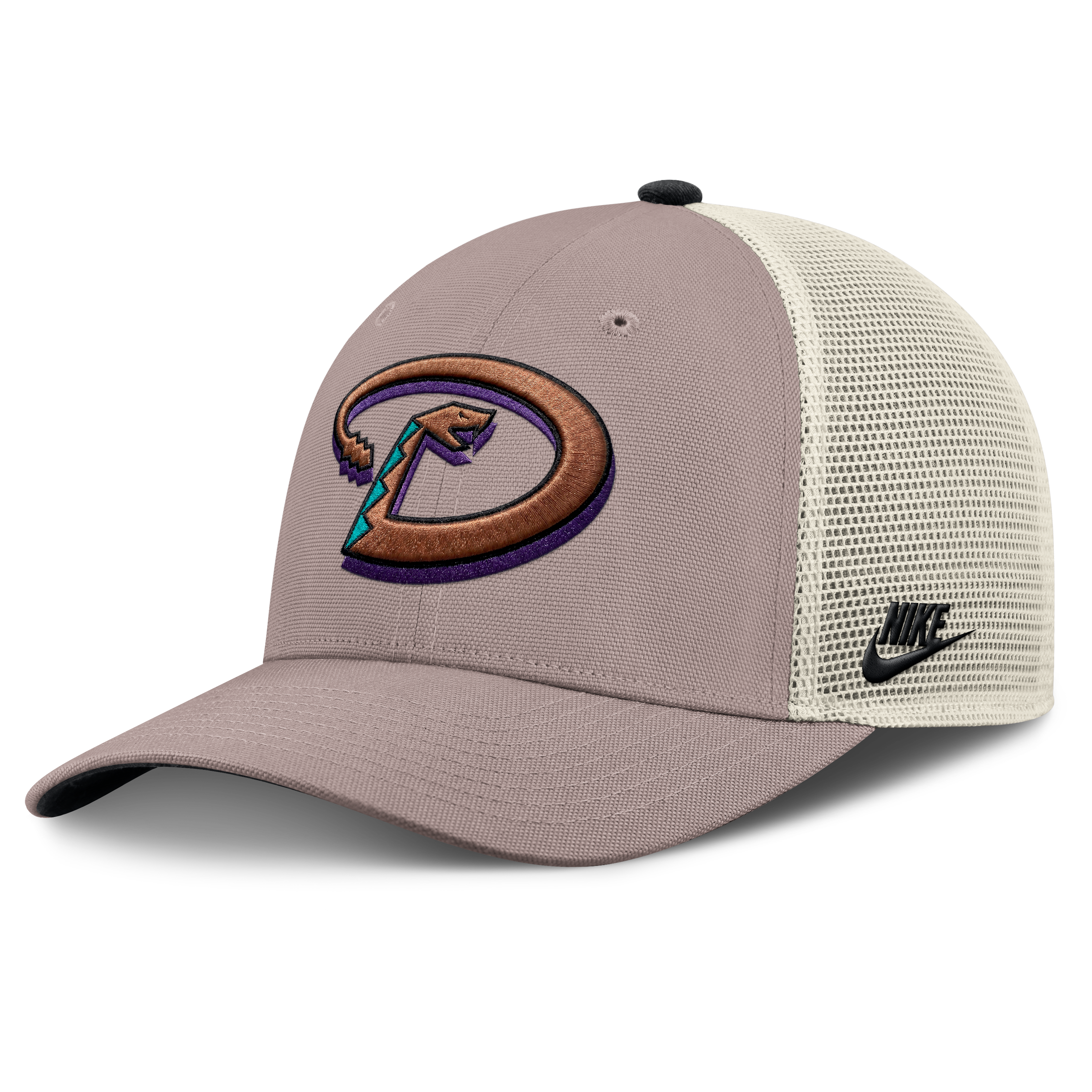 Casquette trucker ajustable Nike kaki Arizona Diamondbacks Cooperstown Rise pour homme