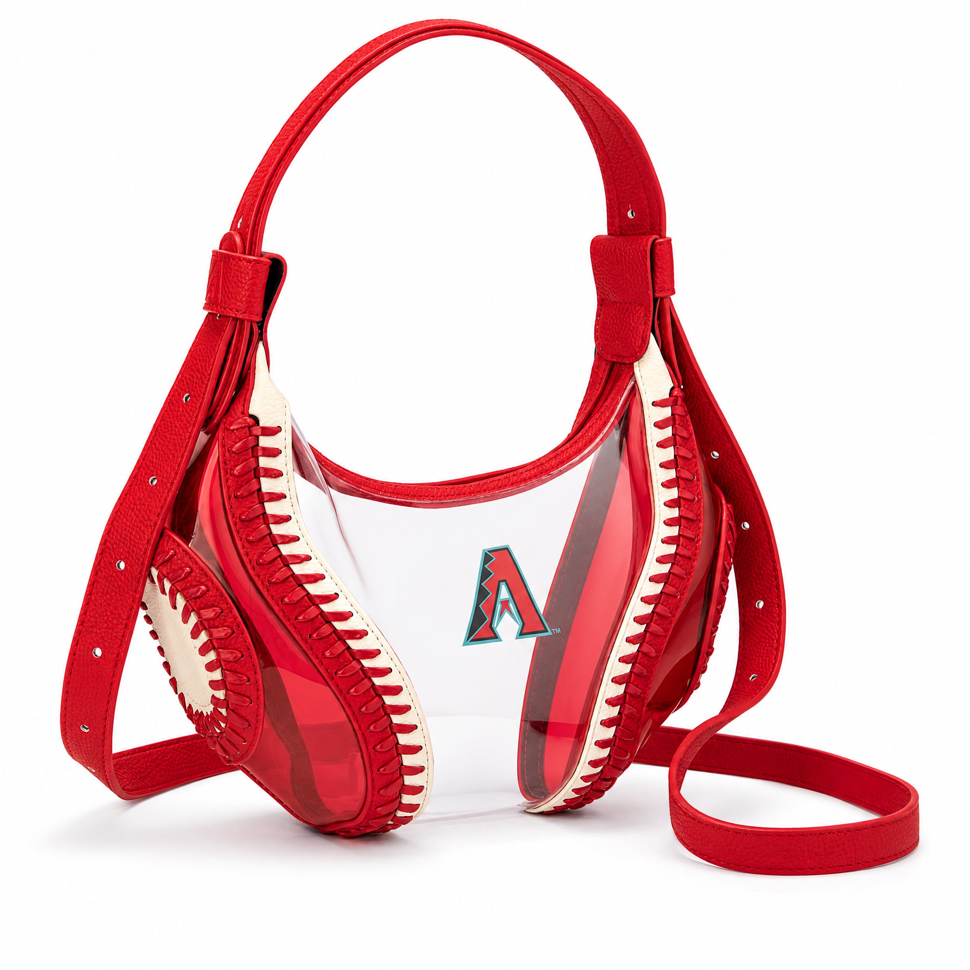 Montana West Arizona Diamondbacks Clear Slouchy Shoulder Bag