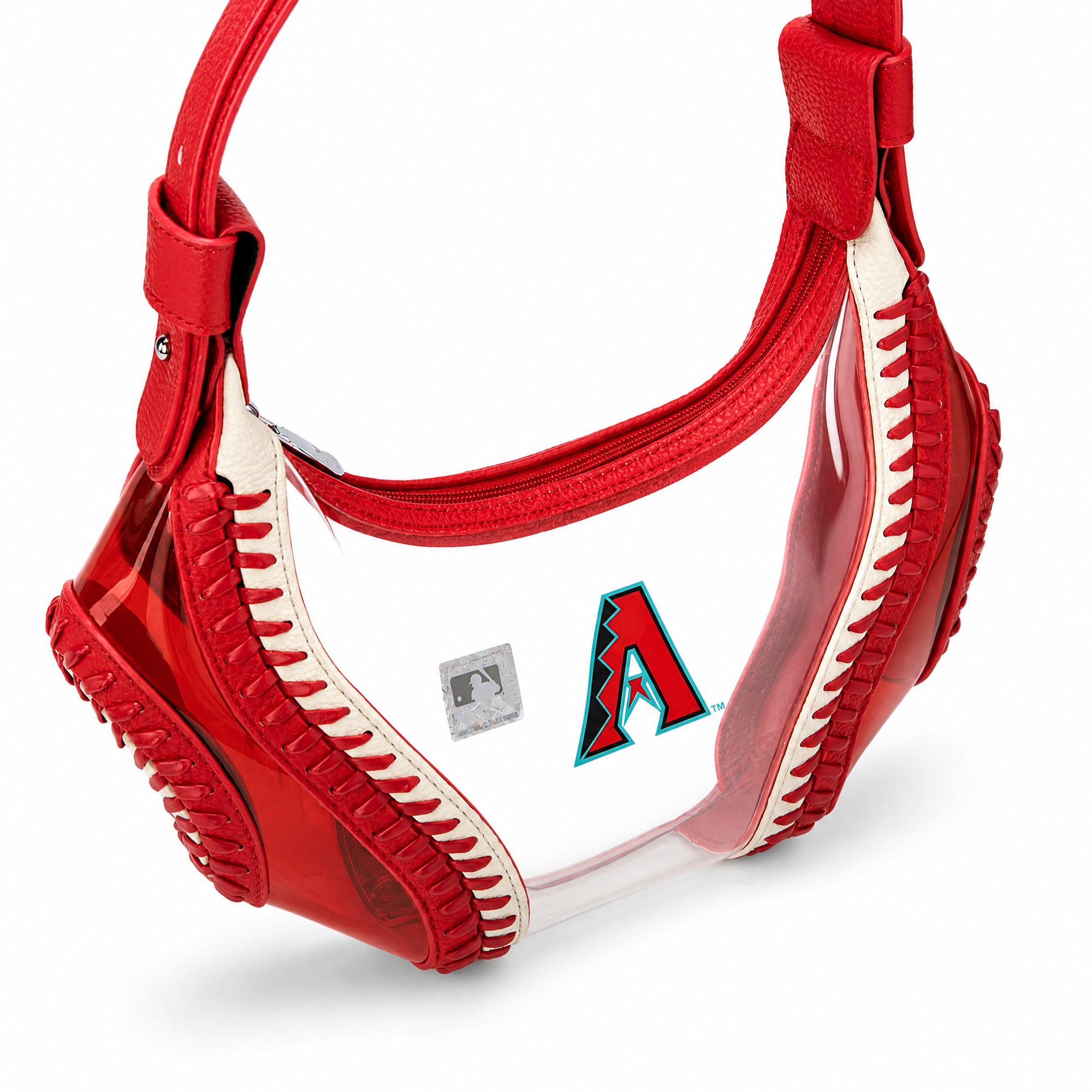 Montana West Arizona Diamondbacks Clear Slouchy Shoulder Bag