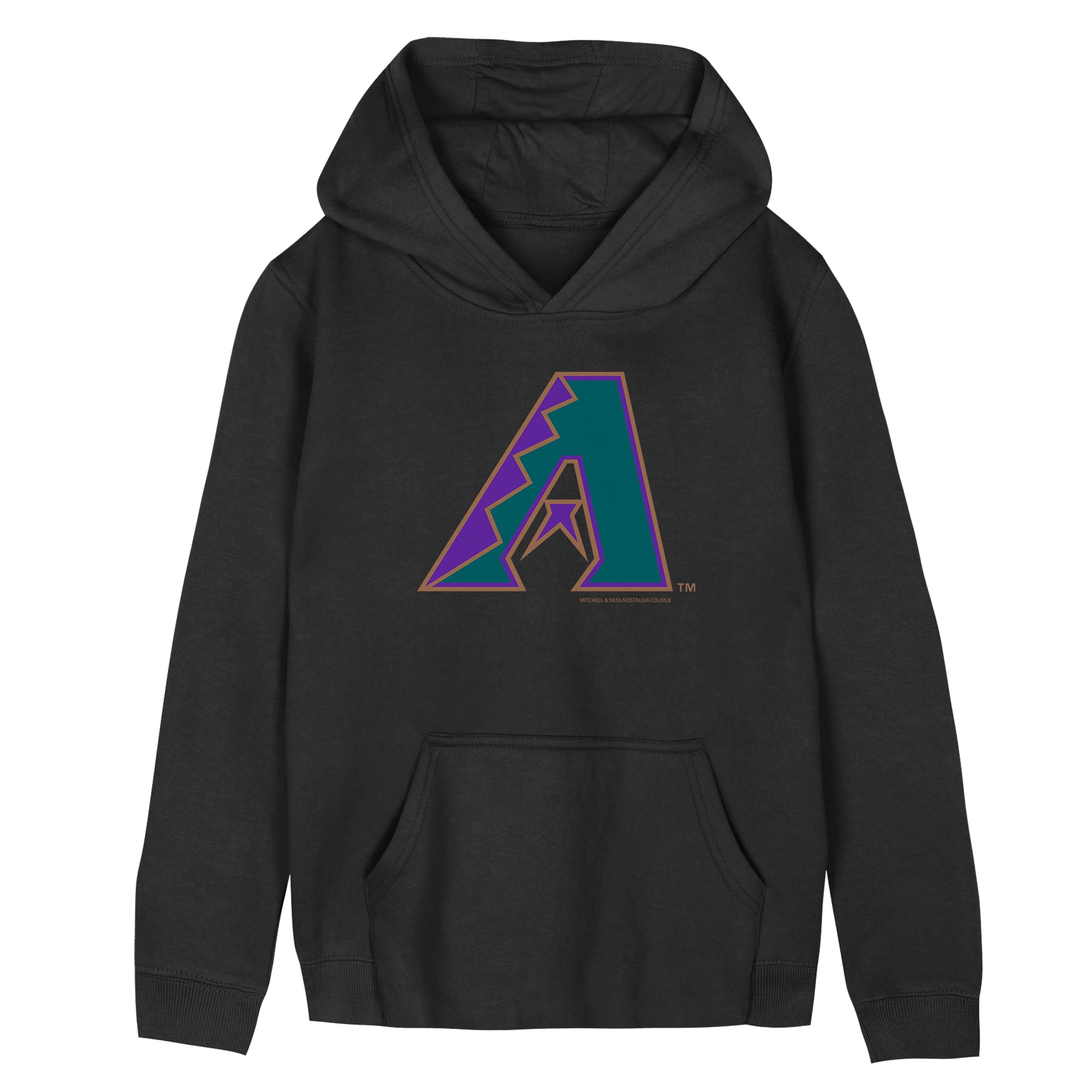 Preschool Mitchell & Ness  Black Arizona Diamondbacks Retro Logo Hoodie