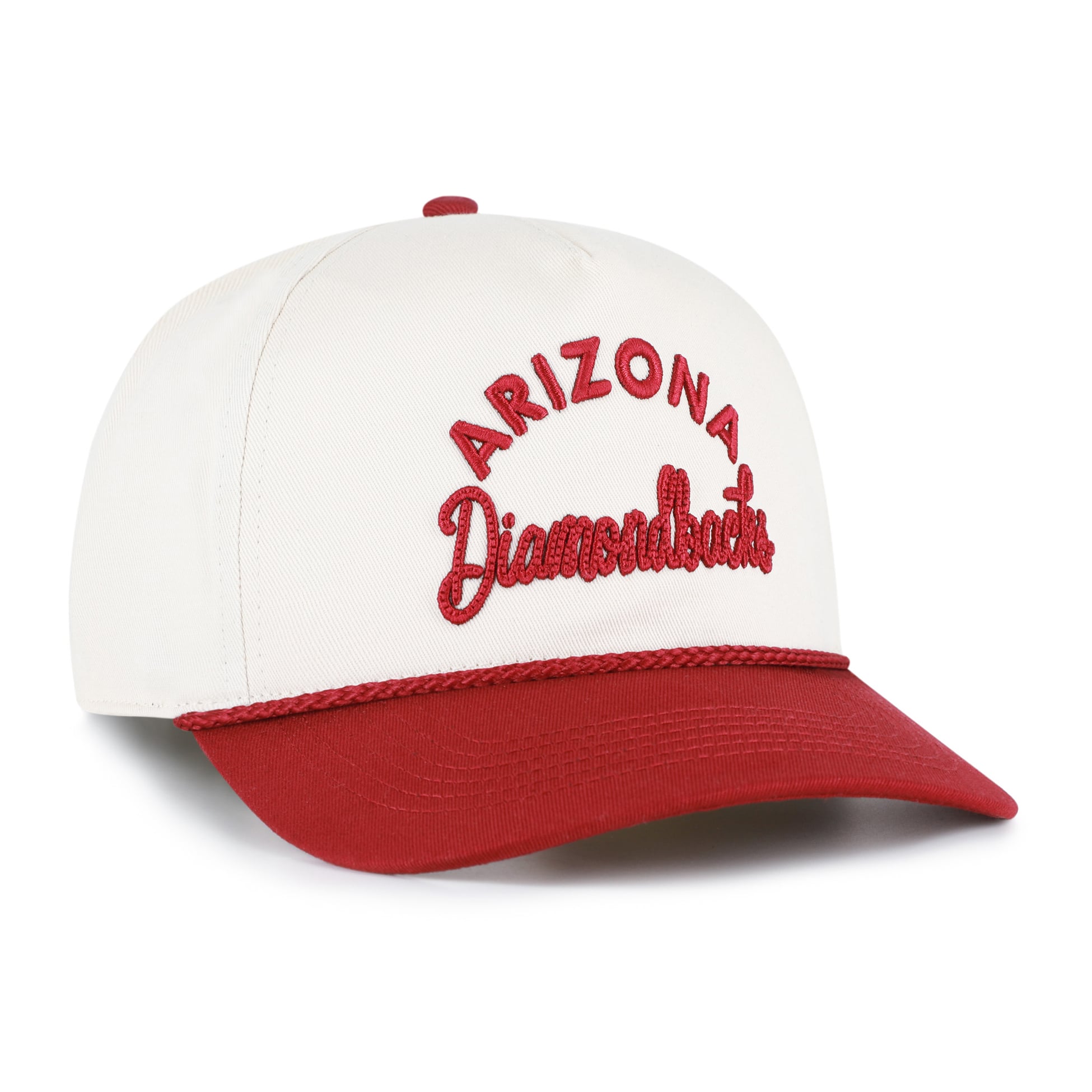 Unisex '47 Natural/Red Arizona Diamondbacks Rope Script Hitch Adjustable Hat