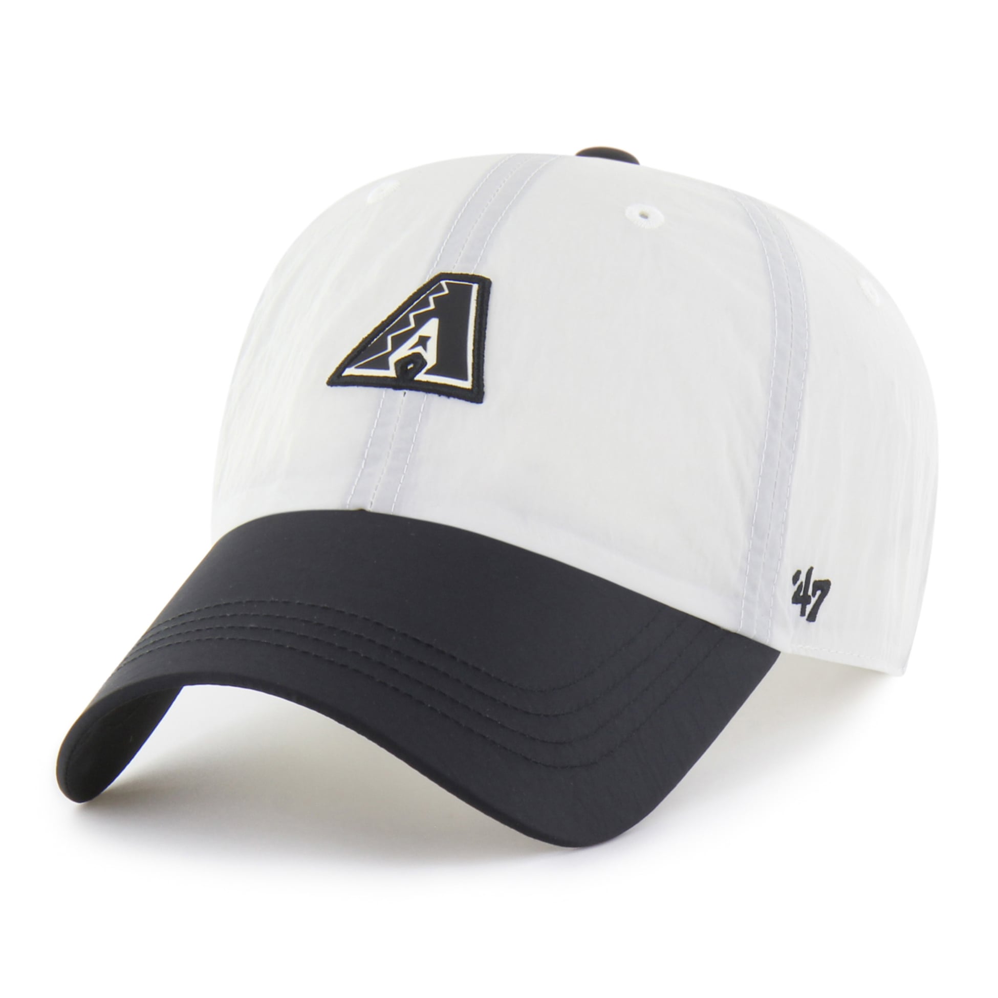 Casquette unisexe ajustable '47 Arizona Diamondbacks Modernia Clean Up blanche et noire