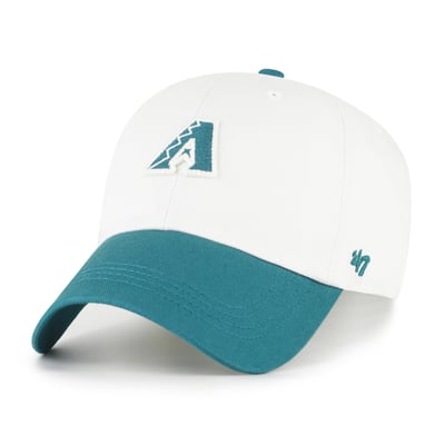 Arizona Diamondbacks '47 Unisex Contemporary Tonal Clean Up Adjustable Hat - White/Teal