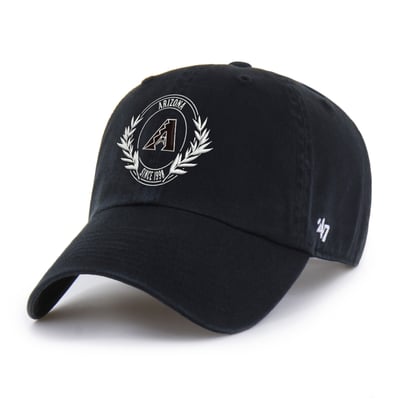  Arizona Diamondbacks '47 Women's Laurel Clean Up Adjustable Hat - Black