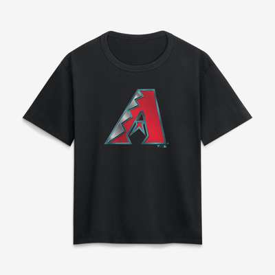 Arizona Diamondbacks Women's Metallic Mascot T-Shirt - Black