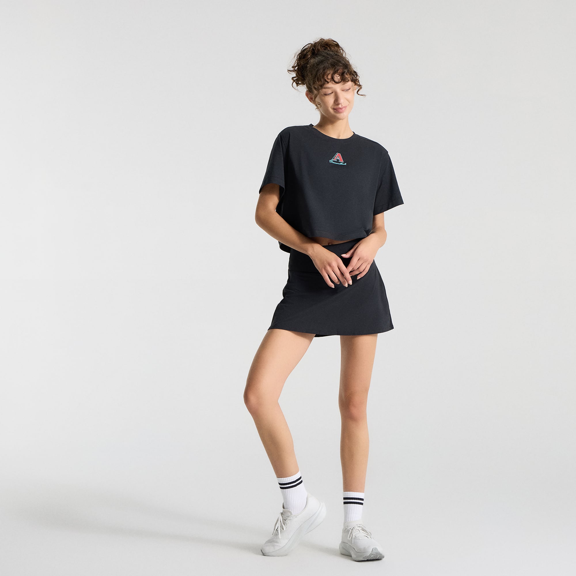 T-shirt court en coton biologique All Yours Arizona Diamondbacks noir pour femme de lululemon