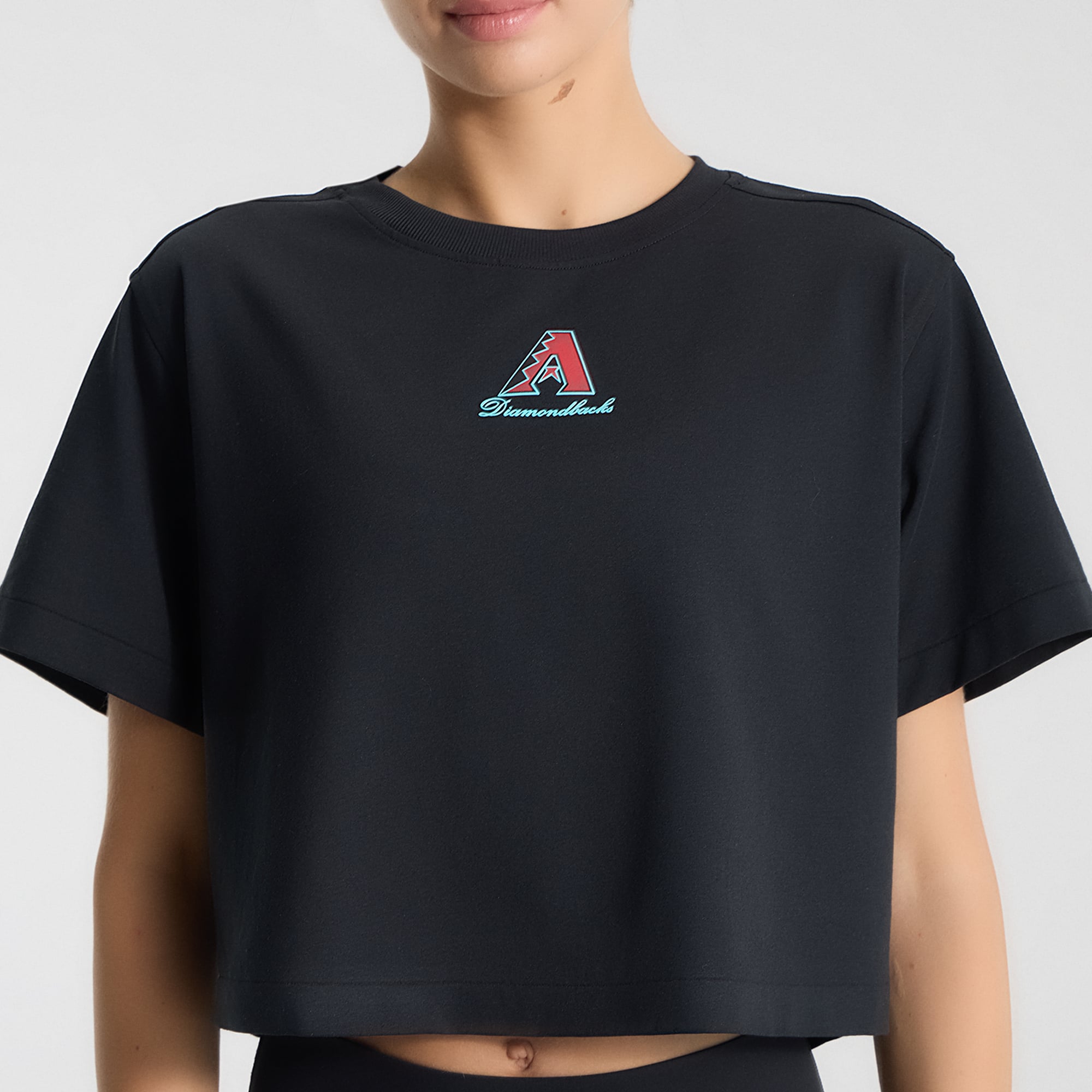 T-shirt court en coton biologique All Yours Arizona Diamondbacks noir pour femme de lululemon
