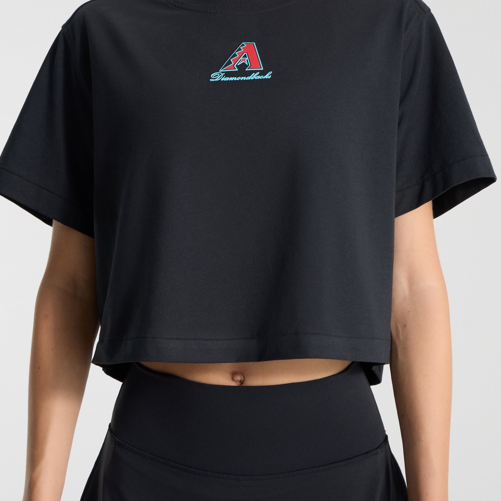 T-shirt court en coton biologique All Yours Arizona Diamondbacks noir pour femme de lululemon