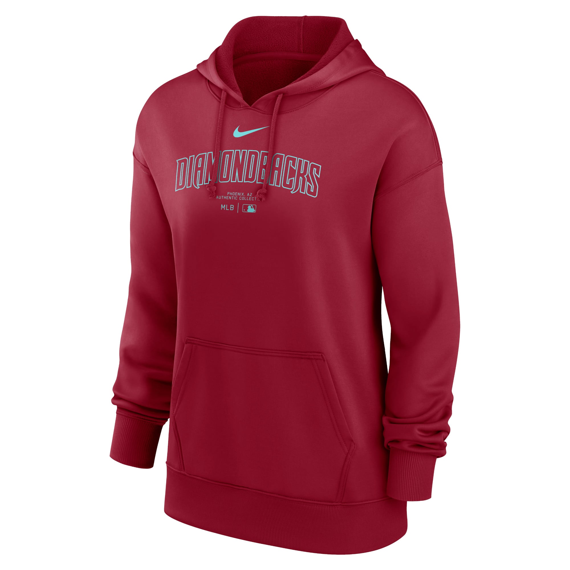Women's Nike Red Arizona Diamondbacks Authentic Collection Performance Pullover Hoodie