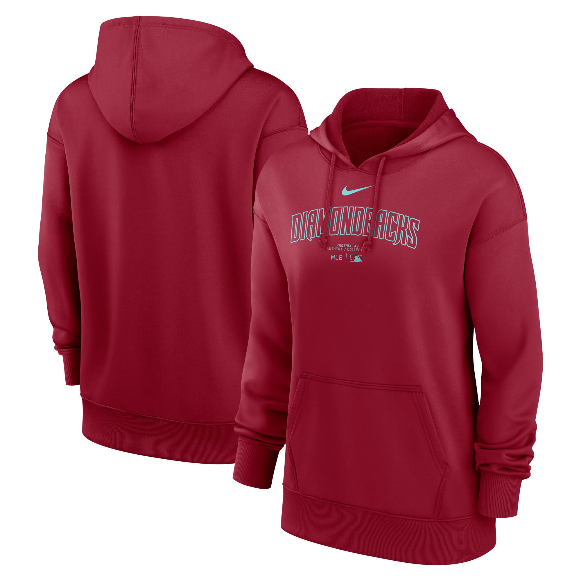 Sweat à capuche Nike rouge Arizona Diamondbacks Authentic Collection Performance pour femme