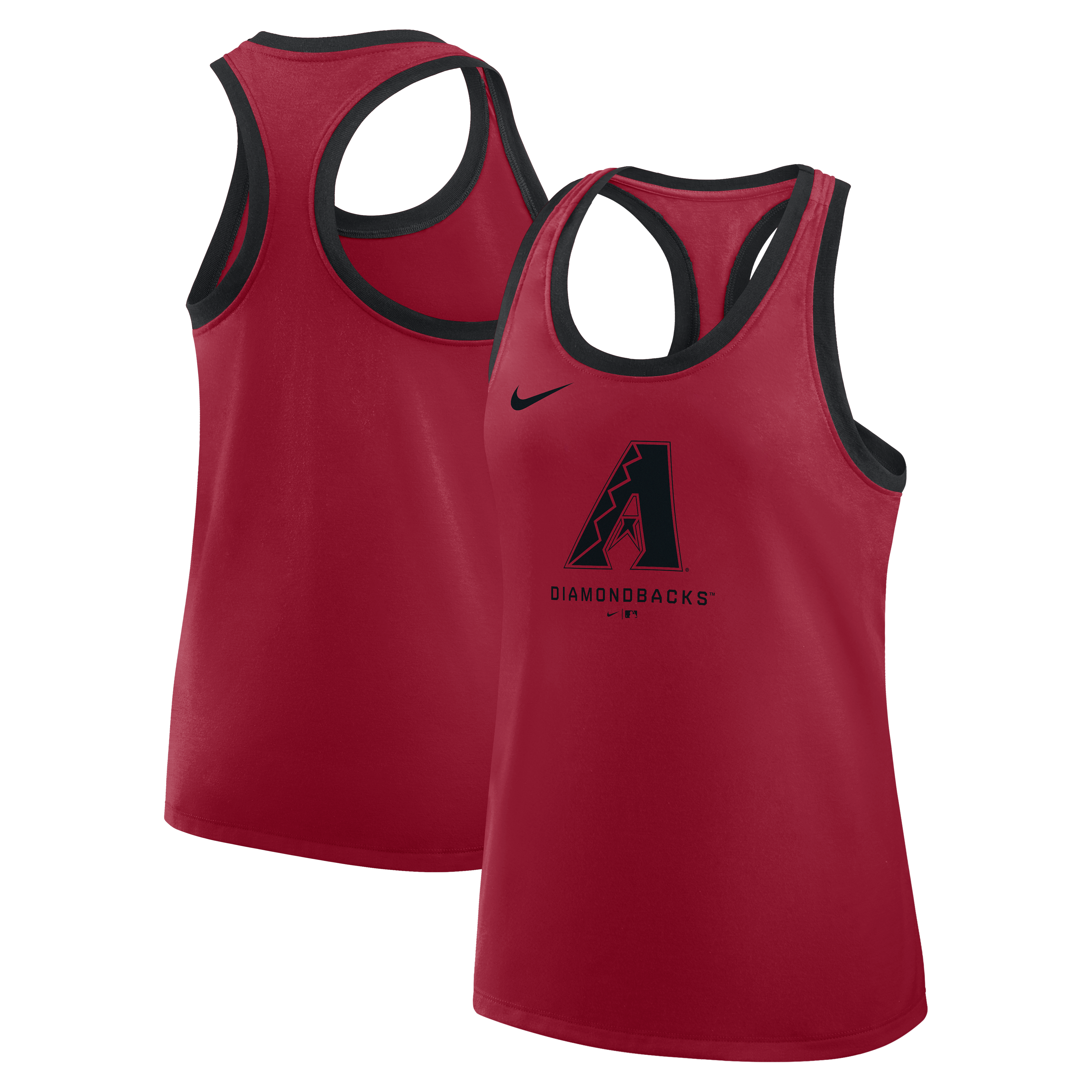 Débardeur dos nageur Nike rouge Arizona Diamondbacks pour femme, en tissu Dri-FIT Tri-Blend.