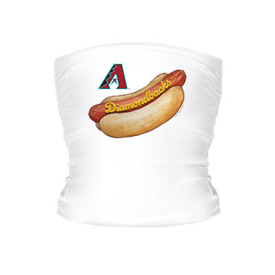 Arizona Diamondbacks Tiny Turnip Women's Hot Dog Tube Top - White