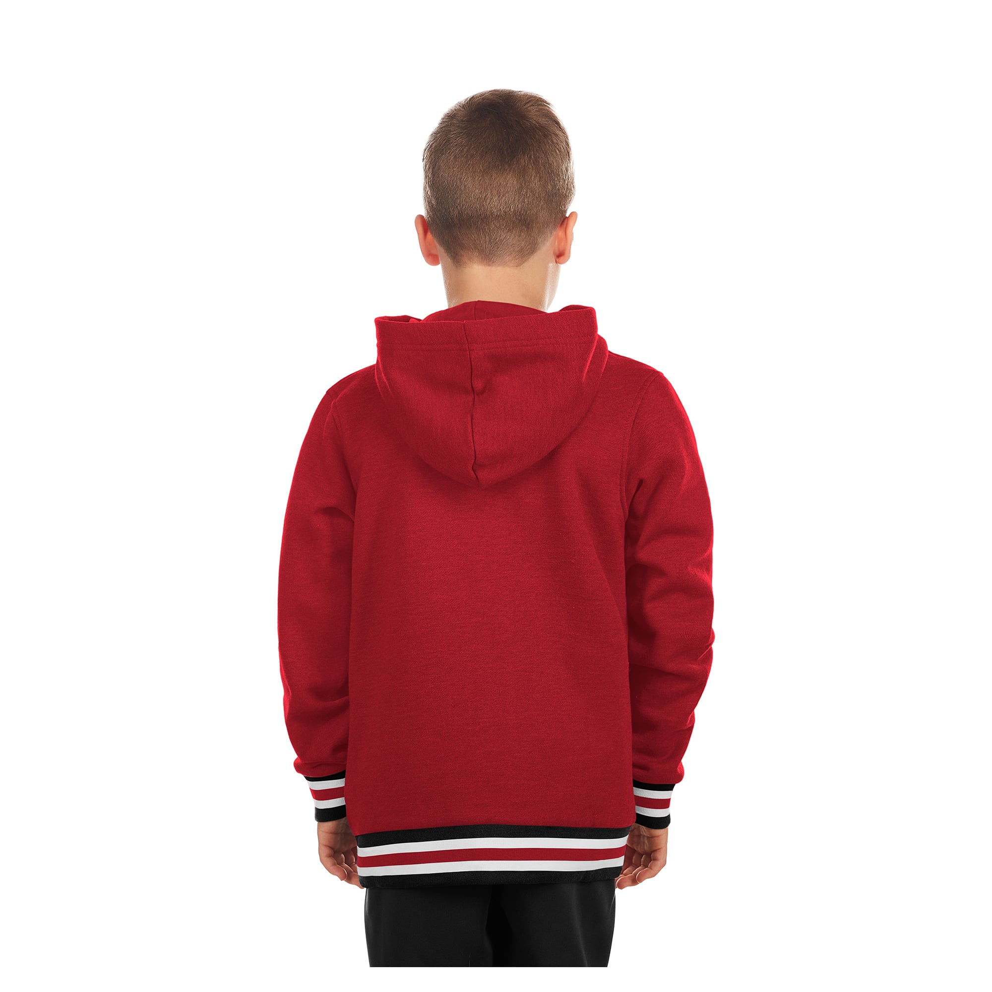Youth New Era Red Arizona Diamondbacks Knit Trim Pullover Hoodie