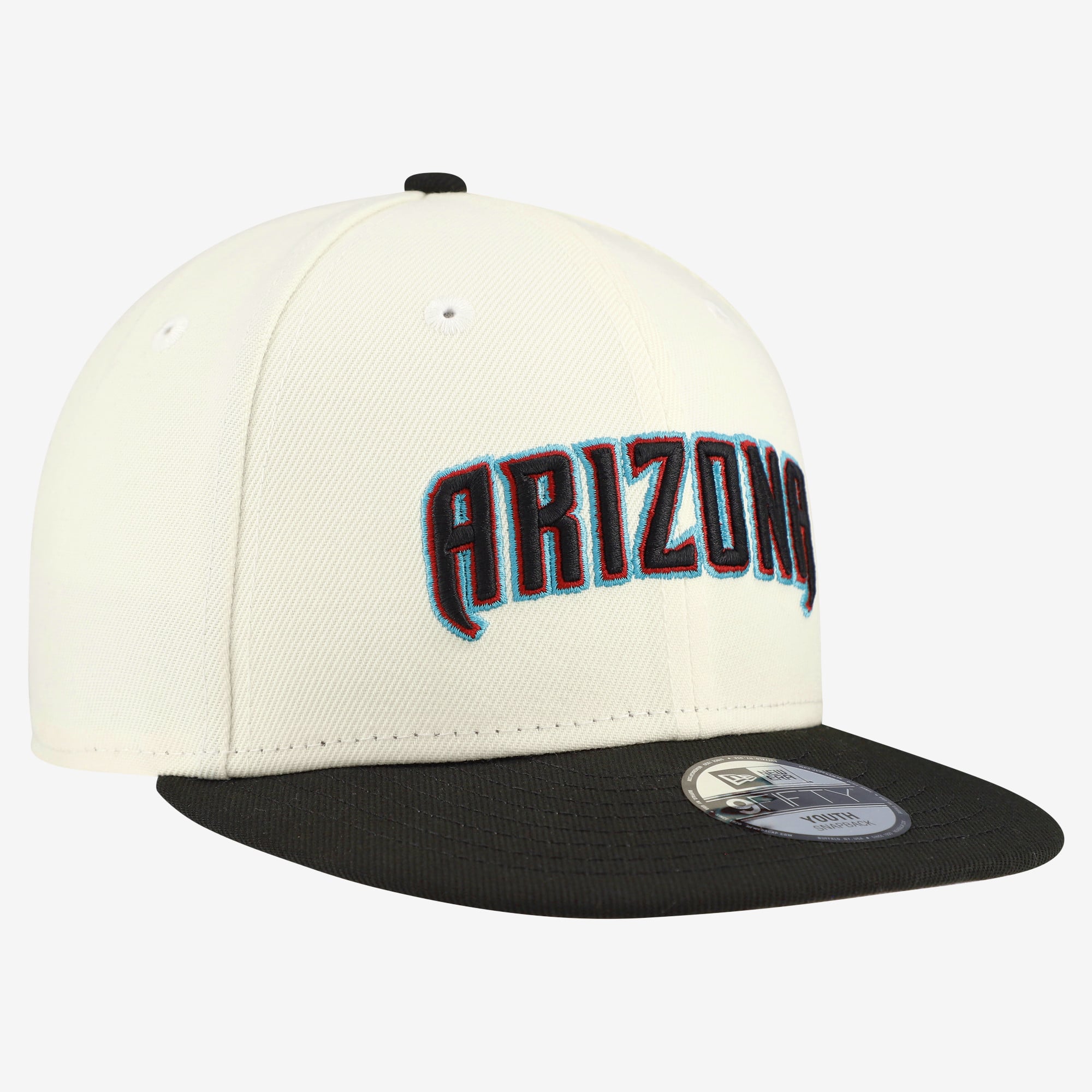 Youth New Era  White Arizona Diamondbacks Two-Tone 9FIFTY Snapback Hat