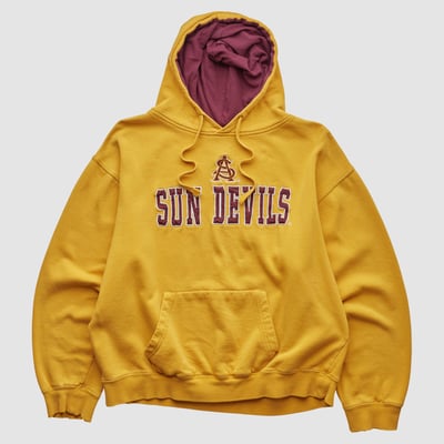 Arizona State Sun Devils Stadium Athletics 2010s Hooded Pullover Sweatshirt - Yellow - M by Fanatics Real Vintage