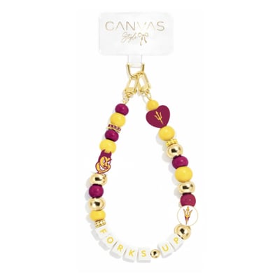 Arizona State Sun Devils CANVAS Style Beaded Wrislet