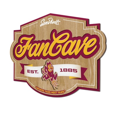Arizona State Sun Devils IDNA 12.5" x 17" Fan Cave Sign