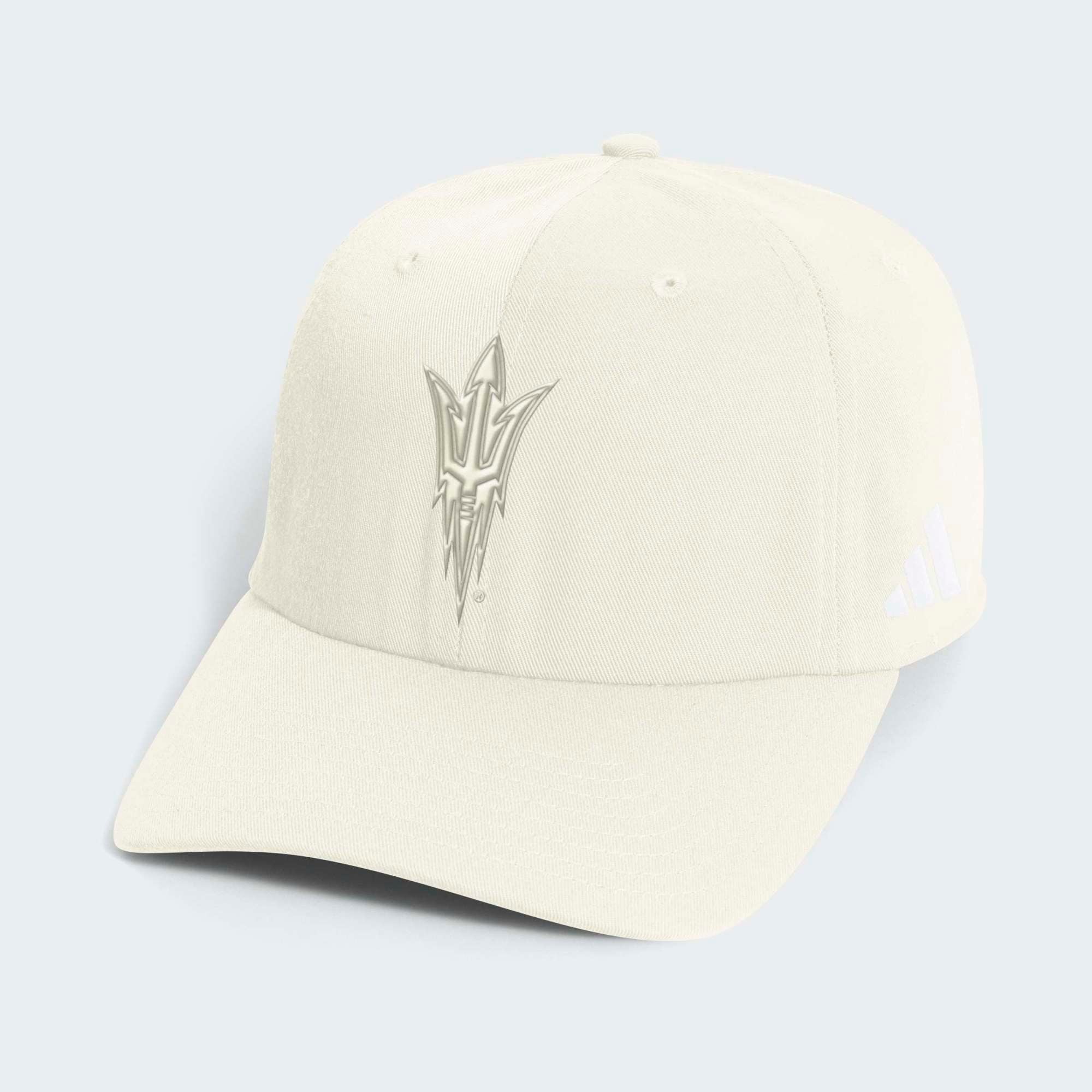 Casquette slouch ajustable adidas beige Arizona State Sun Devils pour homme