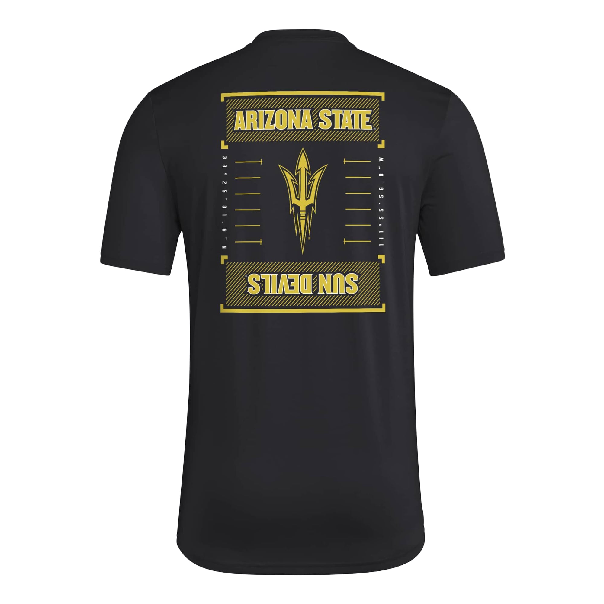 Men's adidas Black Arizona State Sun Devils Locker Football Icon AEROREADY Pre-Game T-Shirt