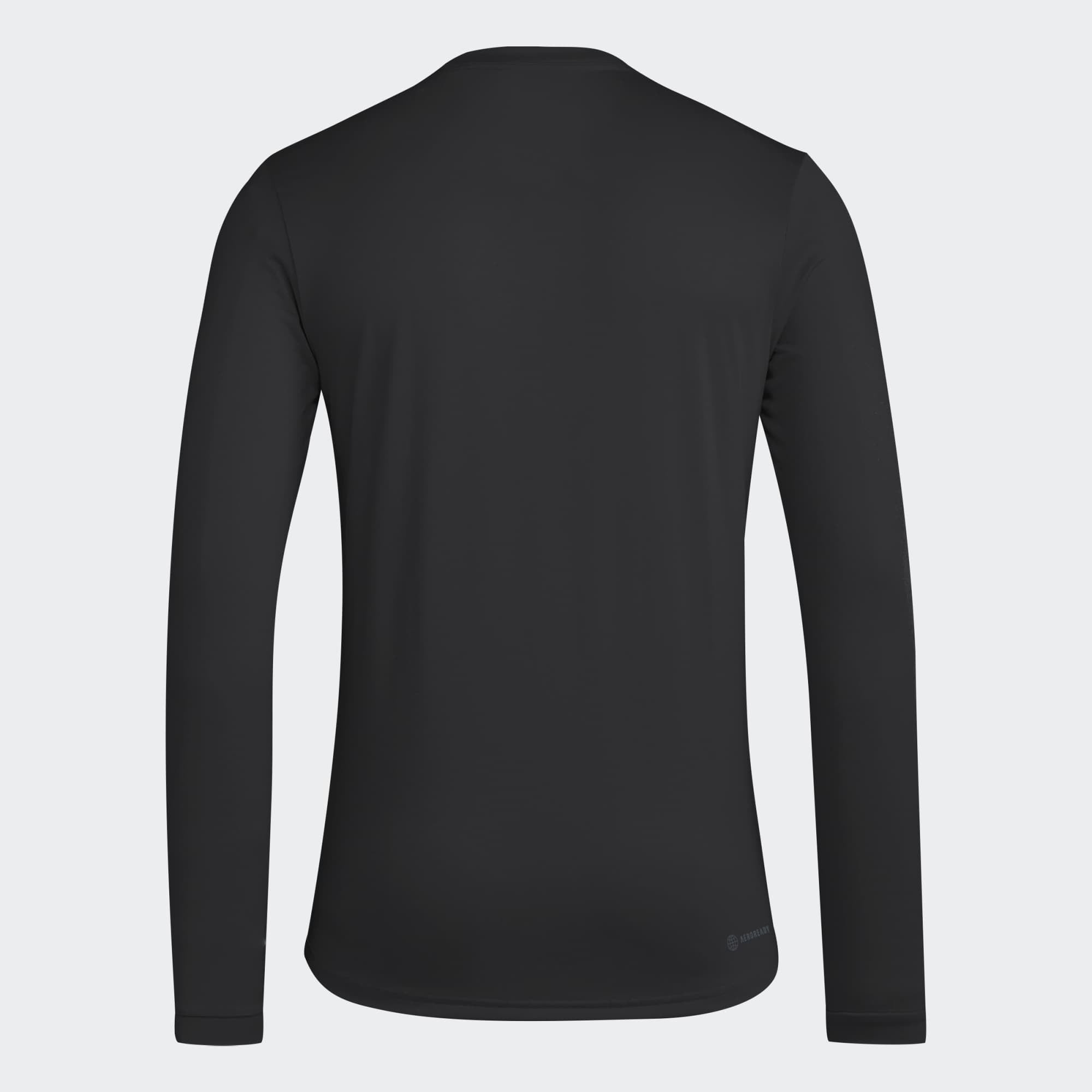Men's adidas Black Arizona State Sun Devils Primary Locker Logo Pre-Game Long Sleeve T-Shirt