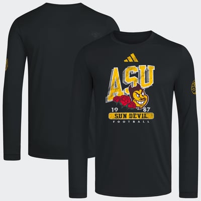  Arizona State Sun Devils adidas Roses & Devils Long Sleeve T-Shirt - Black