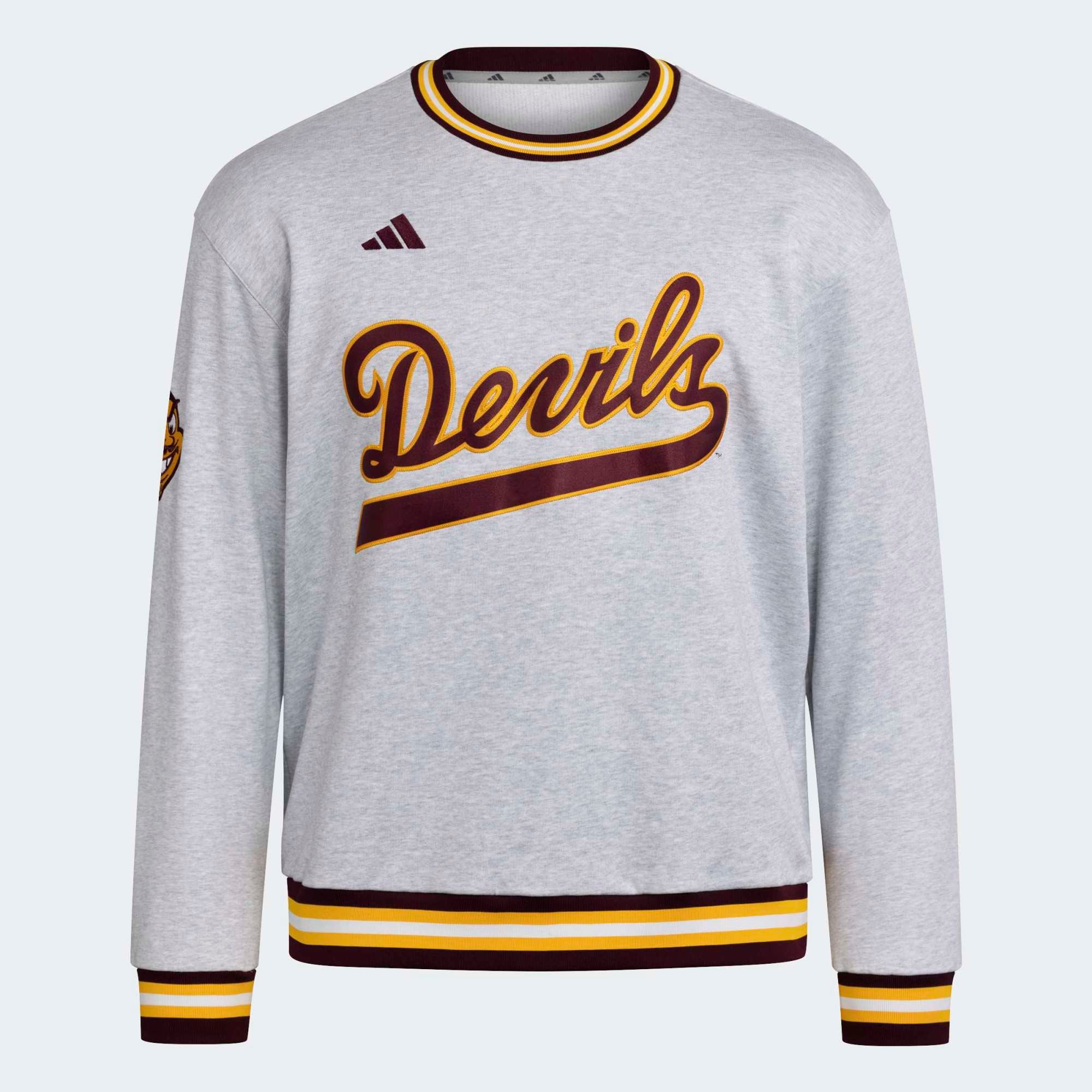 Men's adidas Gray Arizona State Sun Devils Dugout Collection Sweatshirt