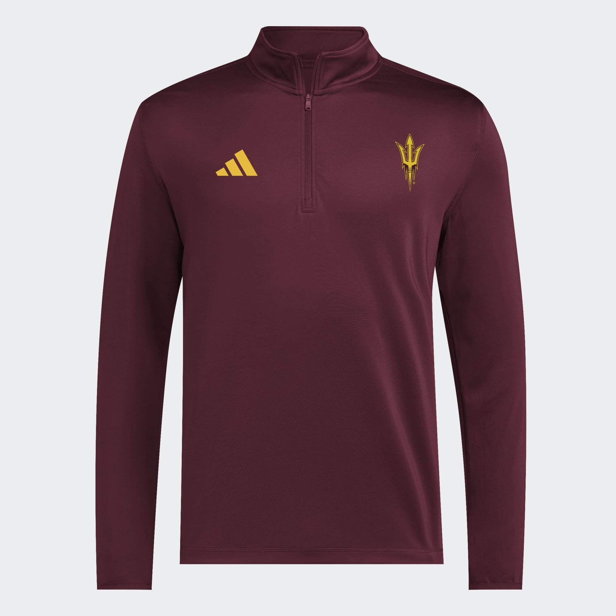 Pull-over adidas Arizona State Sun Devils 2026 Sideline Ultimate 365 tissé à quart de zip pour homme, couleur bordeaux