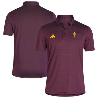 Arizona State Sun Devils adidas Ultimate 365 Stripe Polo - Maroon