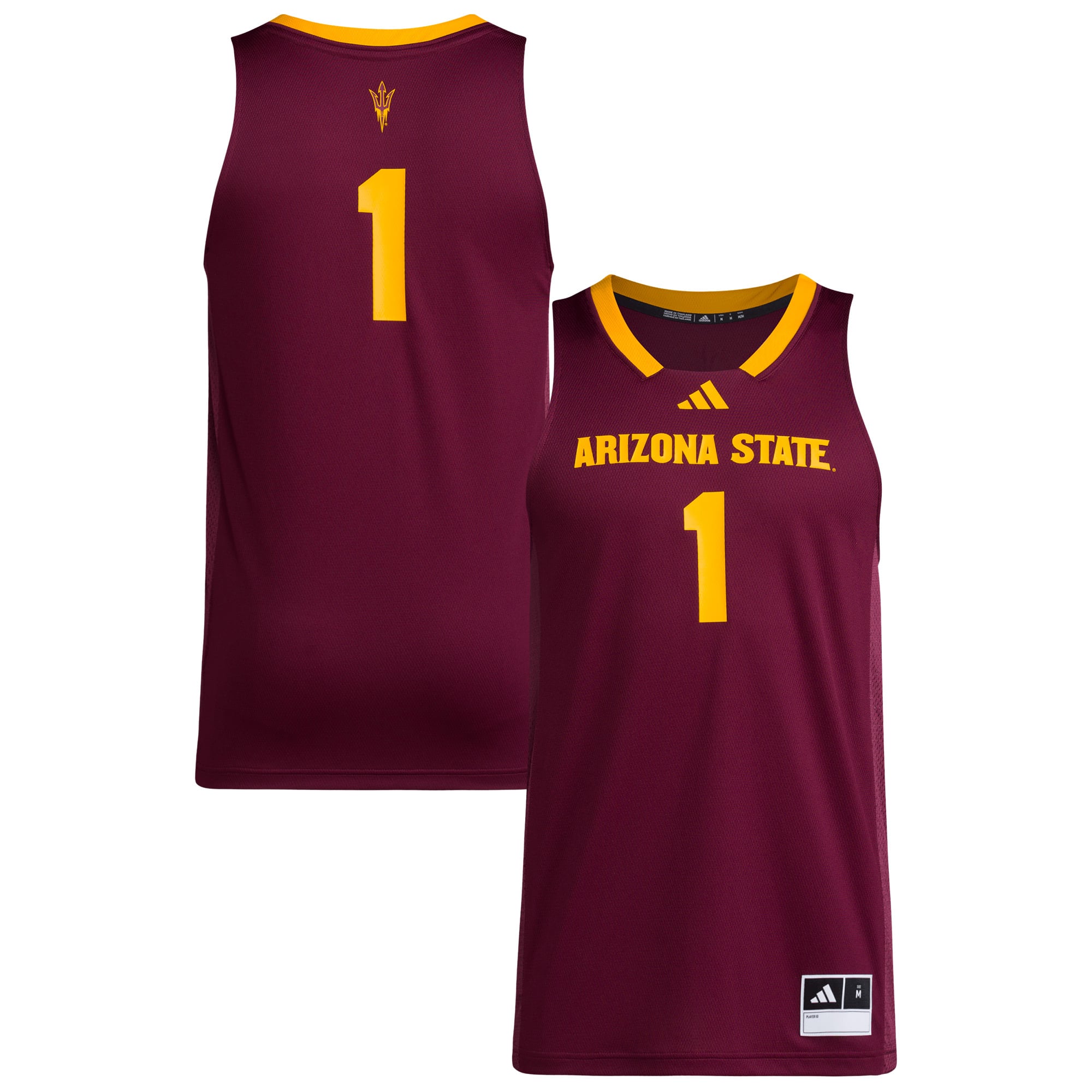 Number One Maroon Men's adidas #1 Maroon Arizona State Sun Devils Replica Swingman Jersey