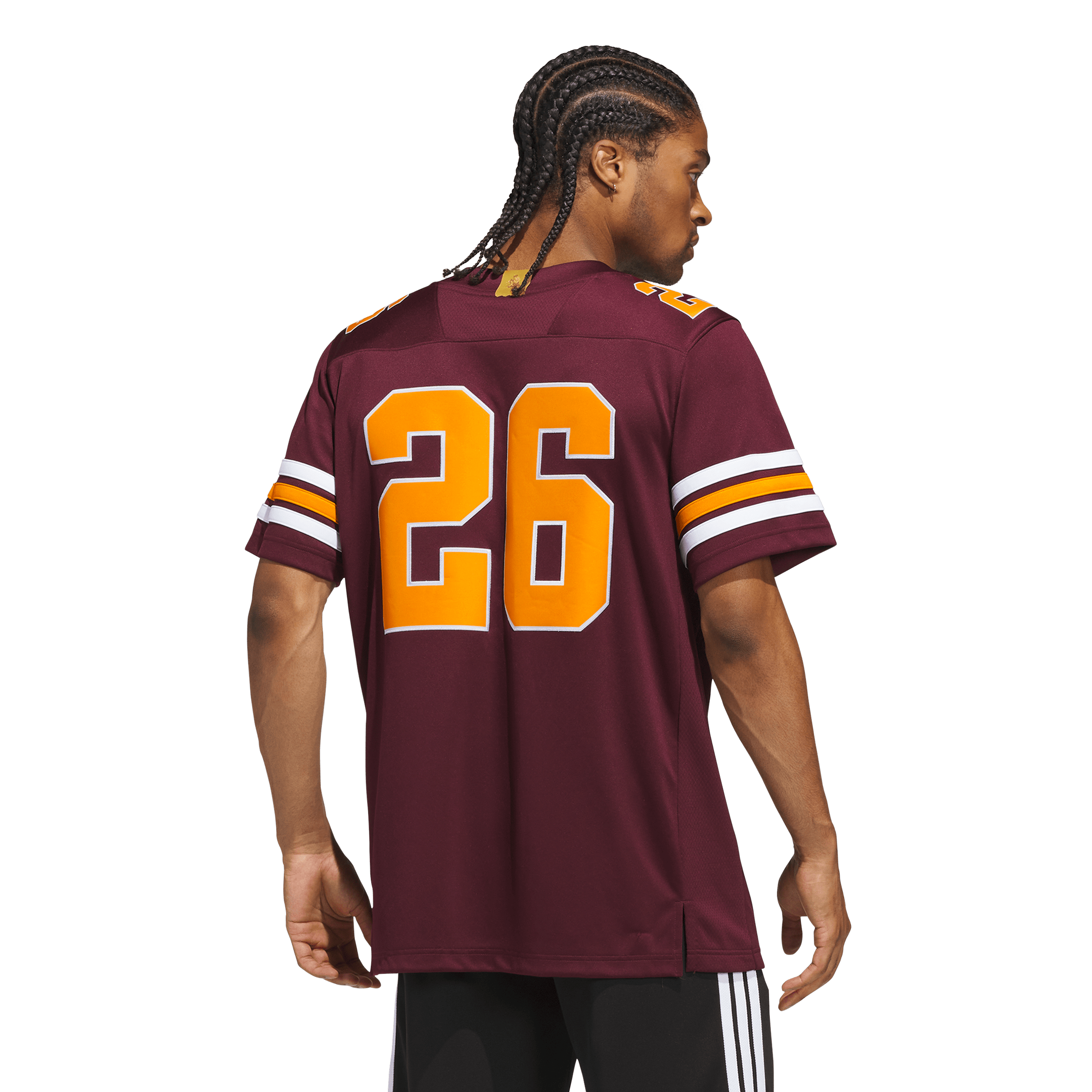 Maillot de stratégie Premier adidas pour homme n° 26 bordeaux Arizona State Sun Devils Roses &