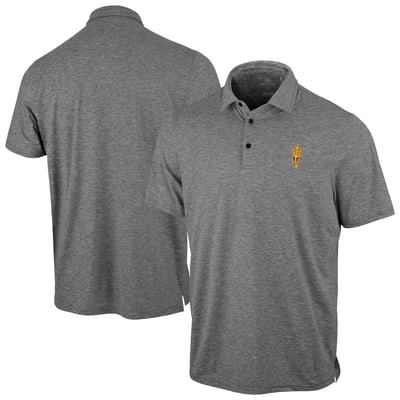 Arizona State Sun Devils Antigua Static Polo - Heather Black
