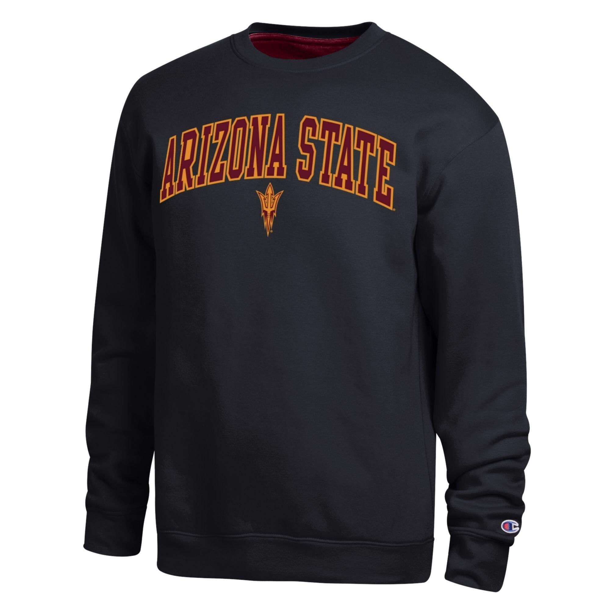 Men's Champion Black Arizona State Sun Devils Arch Sweatshirt