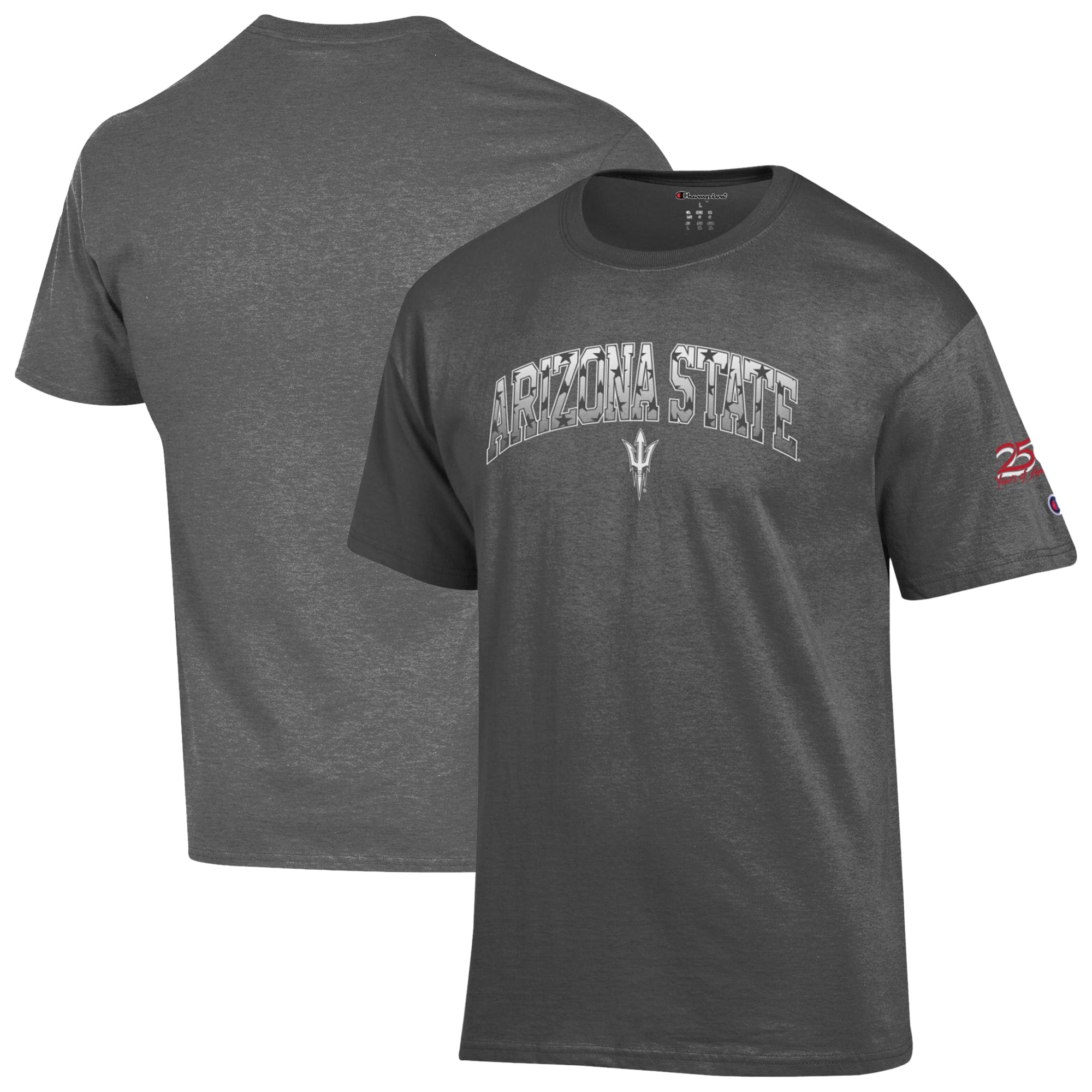 T-shirt Champion Charcoal Arizona State Sun Devils Americana 250e anniversaire
