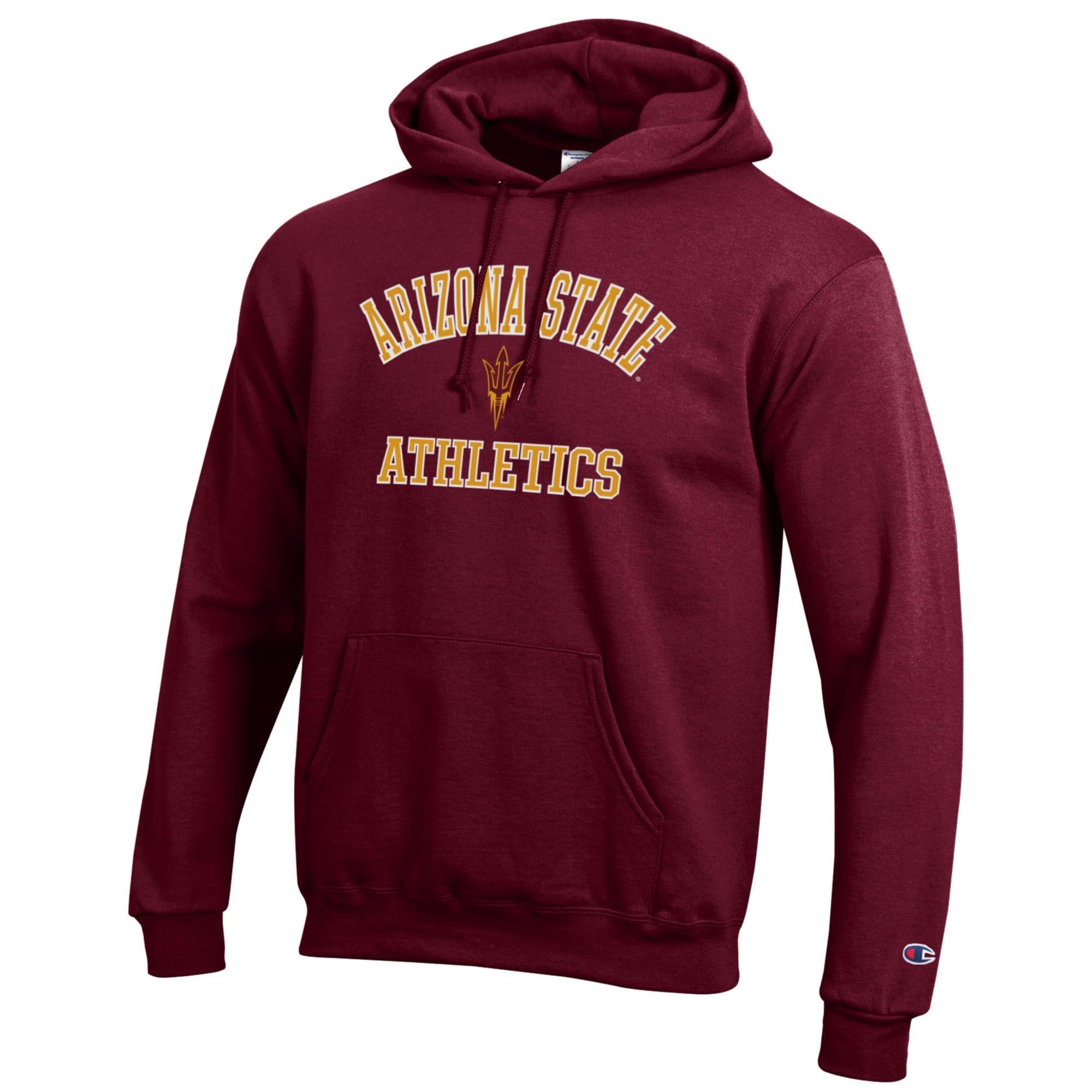 Men's Champion Maroon Arizona State Sun Devils Athletics Logo Pullover Hoodie