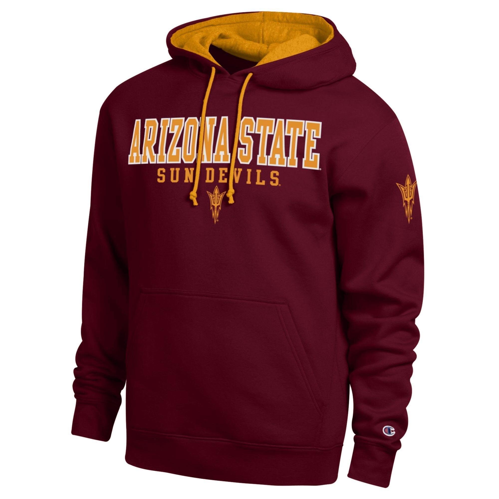 Men's Champion Maroon Arizona State Sun Devils Contrast Hoodie
