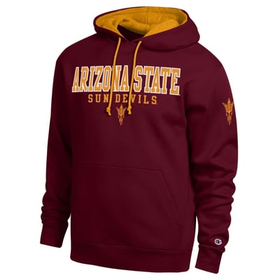 Arizona State Sun Devils Champion Contrast Hoodie - Maroon