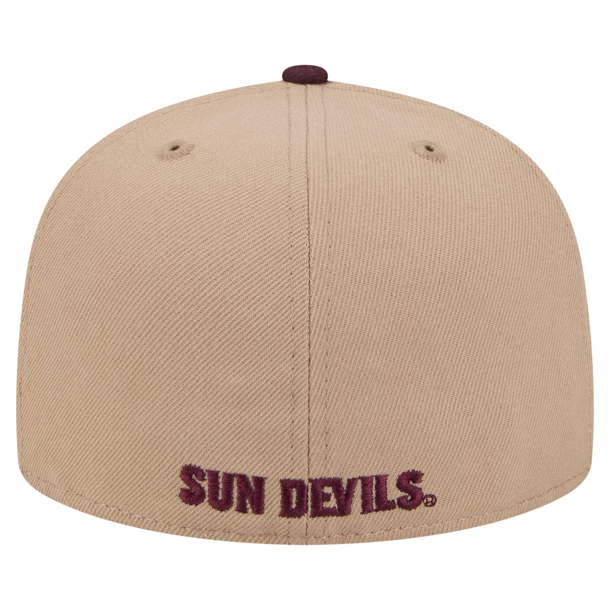 Men's New Era  Khaki Arizona State Sun Devils Two-Tone 59FIFTY Fitted Hat