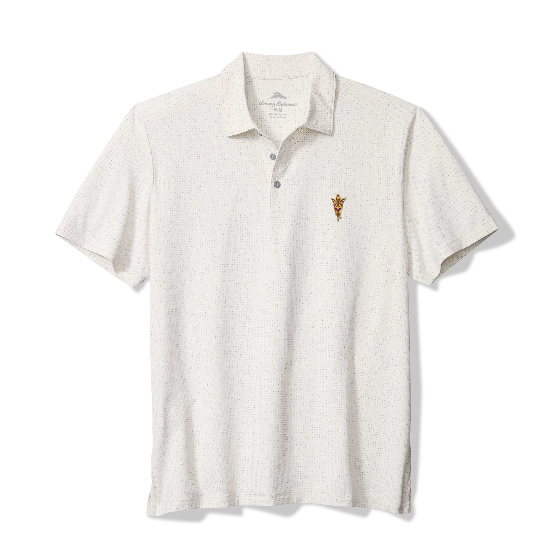 Polo Tommy Bahama blanc pour homme, Arizona State Sun Devils Palm Dunes IslandZone