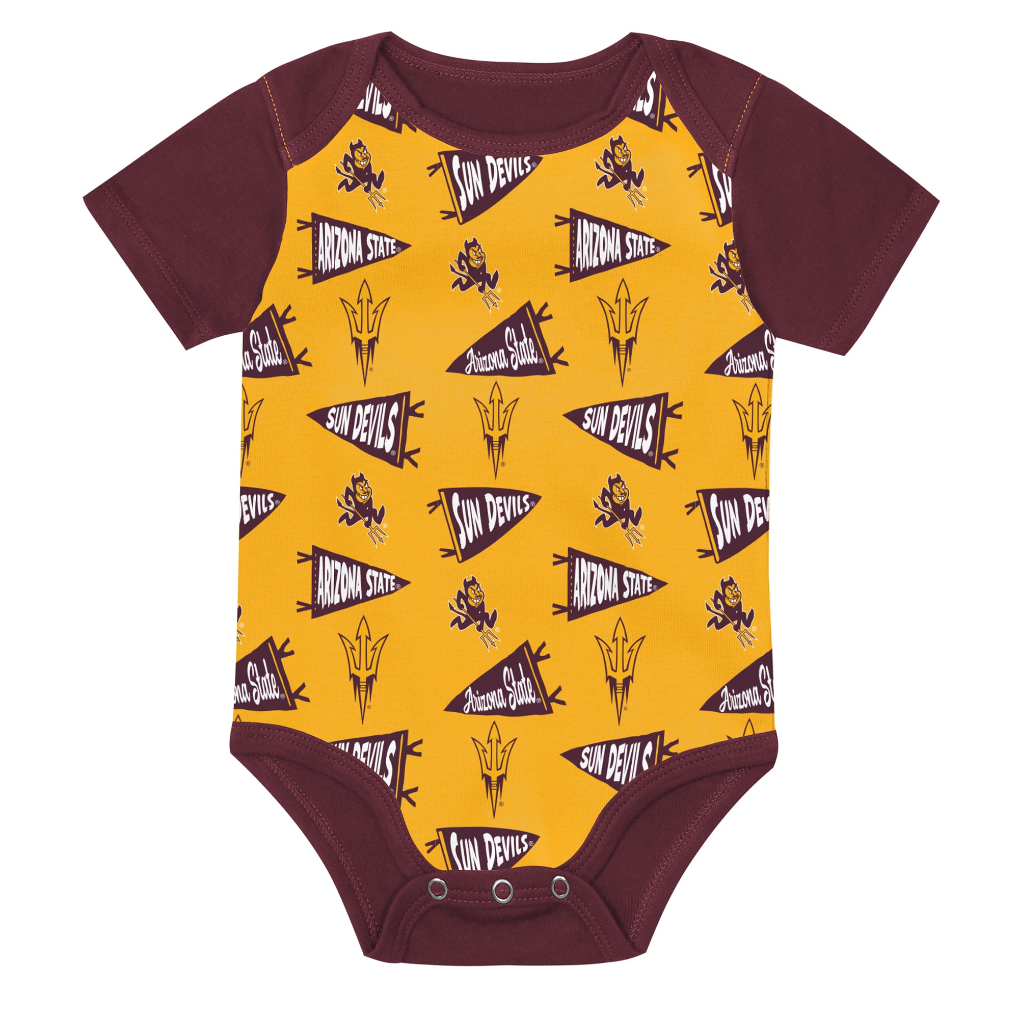 Newborn Outerstuff Maroon Arizona State Sun Devils Star Player Three-Piece Bodysuit Set